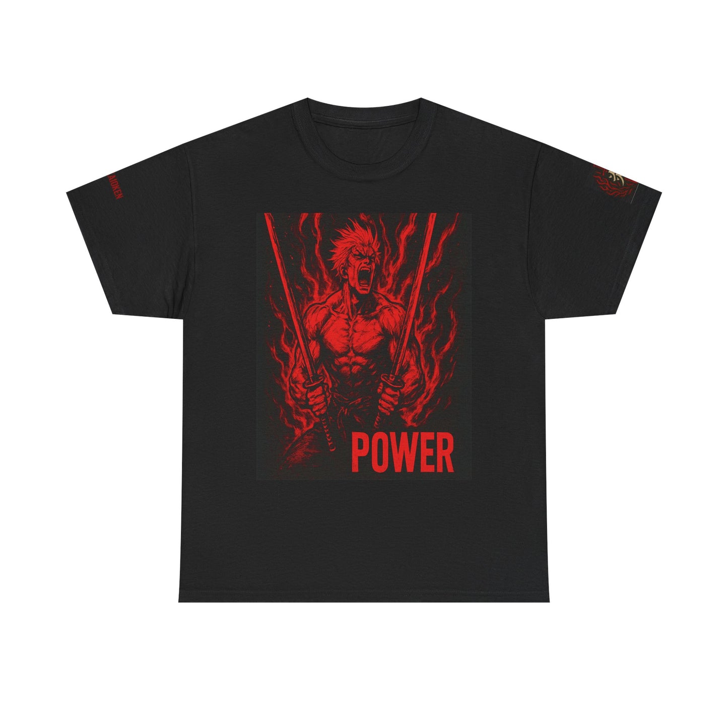 Unisex Heavy Cotton Tee - Power Graphic Manga Shirt
