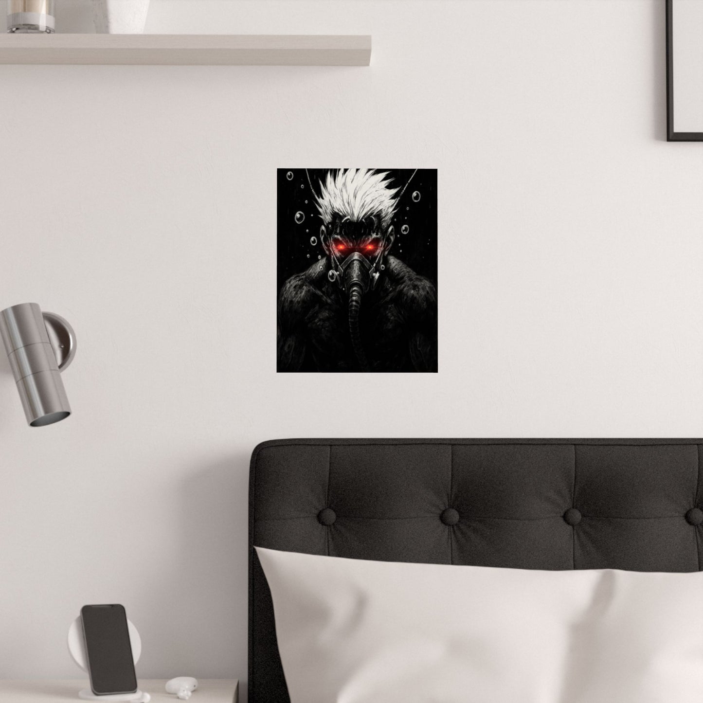 Futuristic Satin Poster - Bold Graphic Art for Home Decor