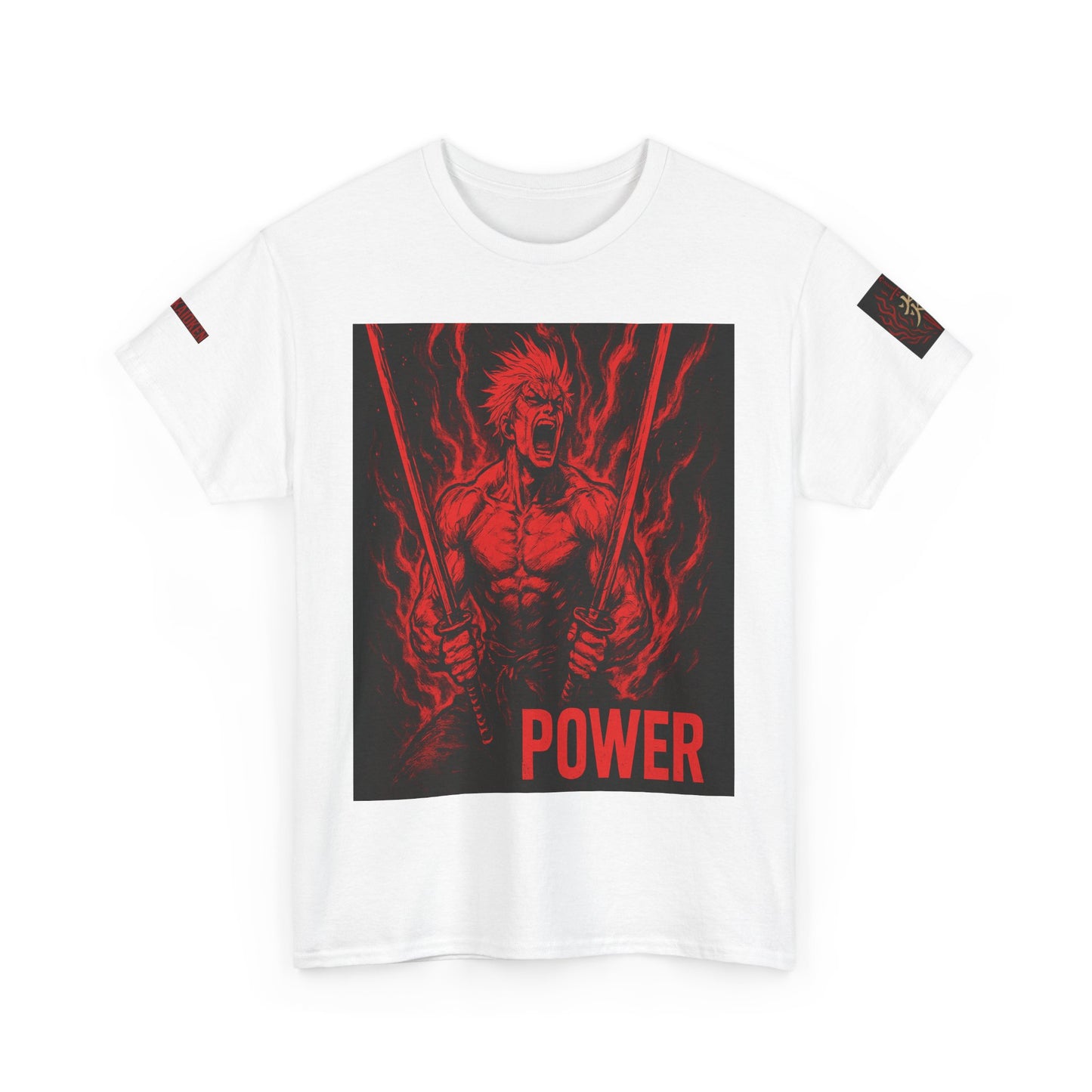 Unisex Heavy Cotton Tee - Power Graphic Manga Shirt