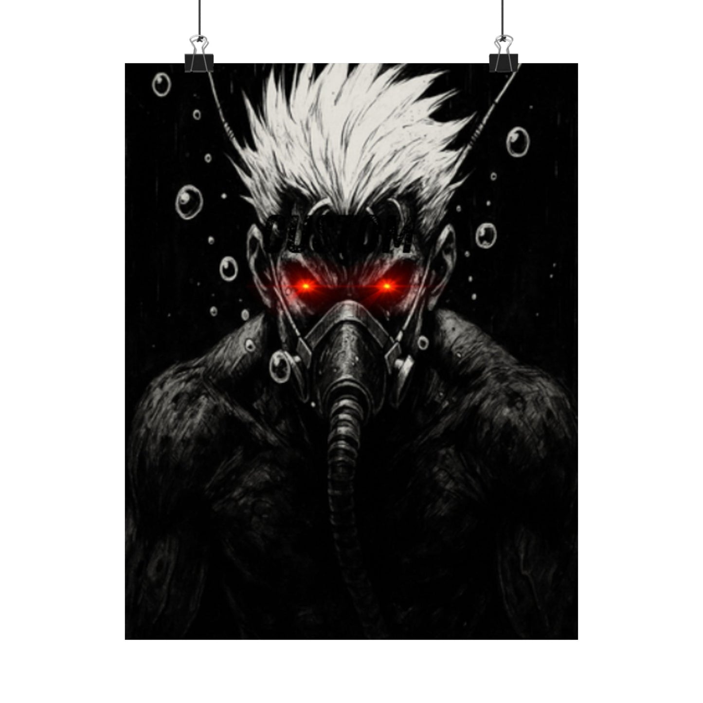 Futuristic Satin Poster - Bold Graphic Art for Home Decor