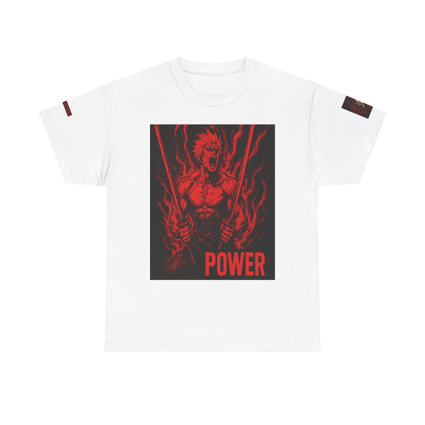 Unisex Heavy Cotton Tee - Power Graphic Manga Shirt