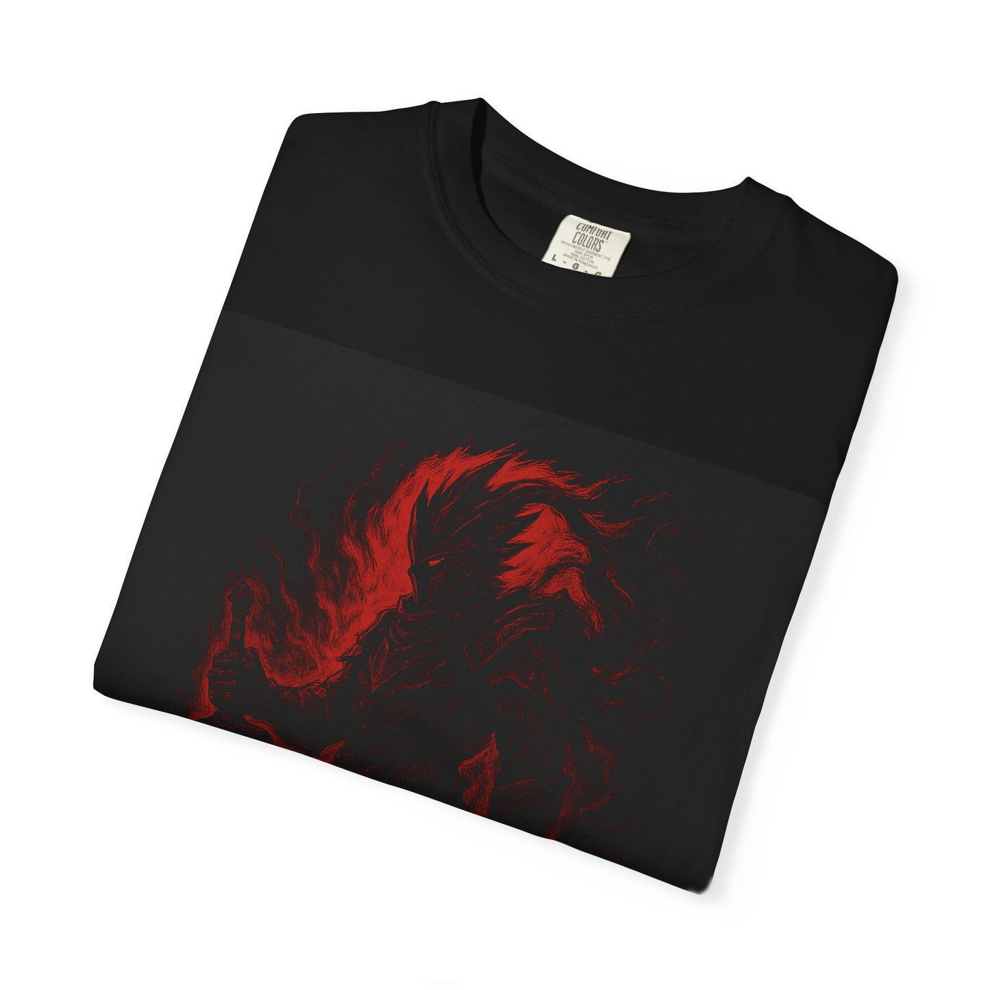 Pain = Power Unisex Garment-Dyed T-Shirt with Samurai Design