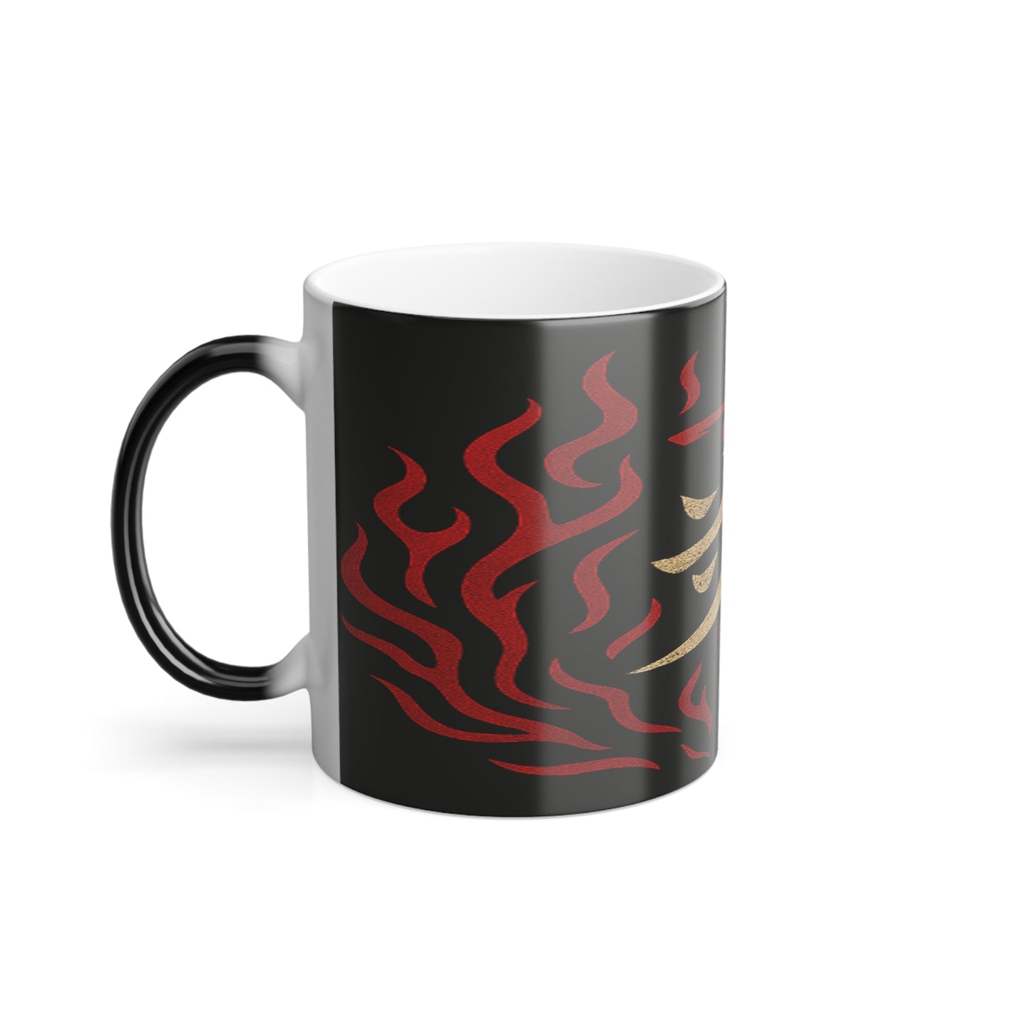 Color Changing Mug with Flame Design - Perfect Gift for Anime Fans