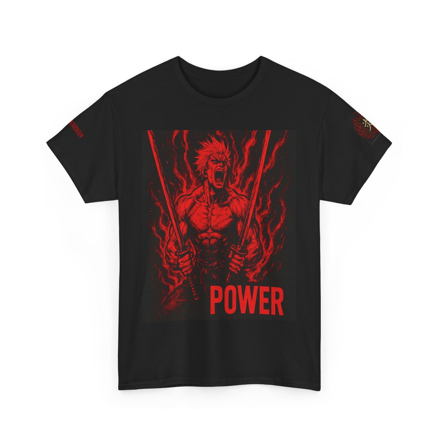 Unisex Heavy Cotton Tee - Power Graphic Manga Shirt